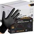 TitanFlex Disposable Nitrile Exam Gloves - 6-mil, Black, XL 1000-ct Box, Heavy Duty, Latex Free, Food Safe for Cooking & Food Prep
