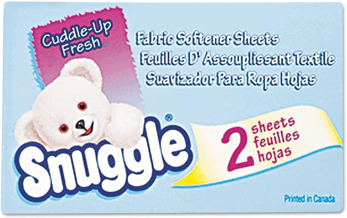 Snuggle VEN 2979929 Original Blue Sparkle Dryer Sheets (2-Piece/Box, 100 Boxes/Carton)