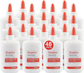 Staples School Glue, 4 oz. Bottles, 48 Pack – Washable Adhesive for Classrooms, Crafts & Projects
