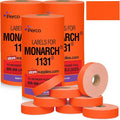 Pricing Labels for Monarch 1131 Fluorescent Red - 60,000 Labels w/ 24 Rolls Value Pack, 3 Sleeves - Made in USA