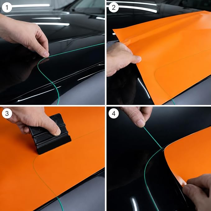 Vinyl Wrap Tool Kit Include Heat Gun, 7PCS Stick Squeegee, Knife Tape, Felt Squeegees, Craft Knife and Utility Knife Plastic Scraper, Vinyl Cutter, Magnet Holders, Cloth, Gloves
