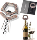 3-in-1 Ah So Two Prong Wine Opener for Vintage Corks, Copper | 3-in-1 Multifunctional Tool, Professional Two-Prong Cork Puller, Safely Removes Fragile & Older Wine Corks