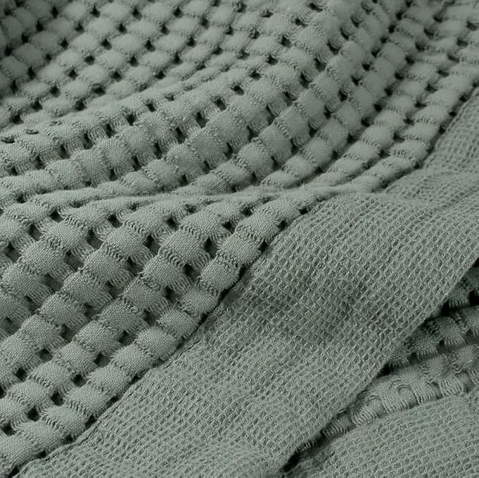 GILDEN TREE Bathroom Mat Absorbent Cotton Quick Dry for Shower, Bath & Bathtub Washable Thin, Modern Style (Sage Grey)