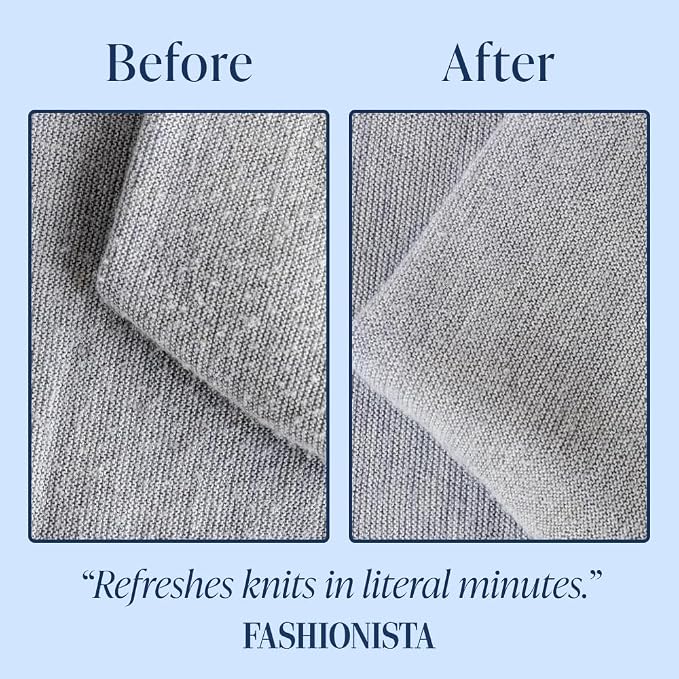 Nori Trim Fabric Shaver - Lint Remover for Clothes & Furniture - White | Couch pilling, sweater pill remover, clothes shaver with 6 precision blades, wireless and rechargeable