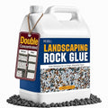 Teexpert Double Concentrated Rock Glue: 1 Gallon Stone Glue for Landscaping Fast-Dry Gravel Binder Long-Lasting Adhesive for Pea Rocks Stabilizer for Landscape Outdoor Yards Garden Patio