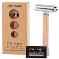 Parker Variant Double Edge Adjustable Closed Comb Safety Razor, Rose Gold | Five Dial Settings Customize Blade Exposure From Mild To Aggressive. Includes 5 Premium Razor Blades.