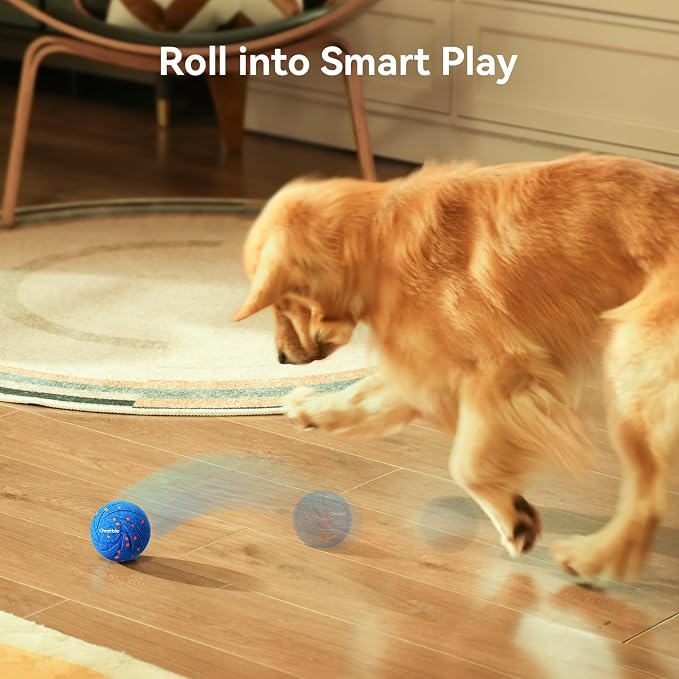 Cheerble Smart Interactive Dog Toy, Wicked Ball AIR, Automatic Moving, Bouncing, and Rotating, E-TPU Material, IPX7 Waterproof Rating, Active Rolling Ball for Puppy, Medium and Large Dogs