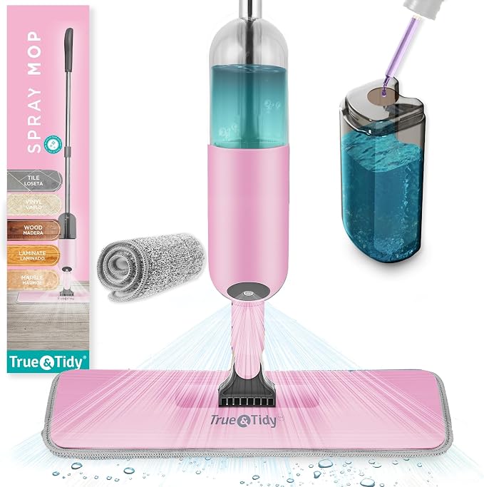 Heavy Duty Spray Mop for Floor Cleaning, Refillable Water Bottle