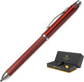 Cross Tech3+ Engraved Refillable Multi-Function Ballpoint Pen with Stylus, Medium Ballpen And Pencil, Includes Premium Gift Box - Translucent Red