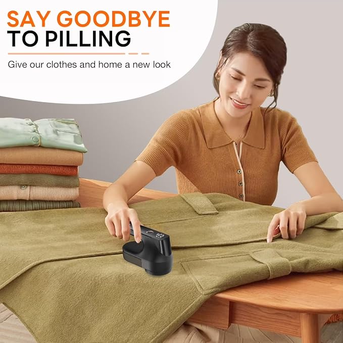 Zookao Fabric Shaver, Electric Lint Remover, Lint Shaver, Sweater Defuzzer with LED Display