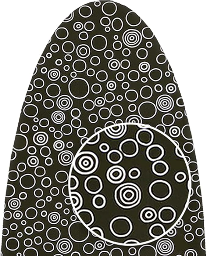 Ironing Board Replacement Cover Fits Rowenta (Model IB6200, Black Bubbly)