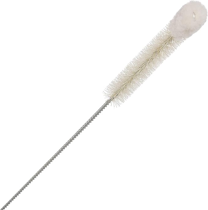 REDECKER Wool Tip Bottle Cleaning Brush Set with Pig Hair Bristles and Wire Handles, Set of 5, Various Sizes, Made in Germany - Bottle Cleaner Brush - Bottle Brush Soft Tip