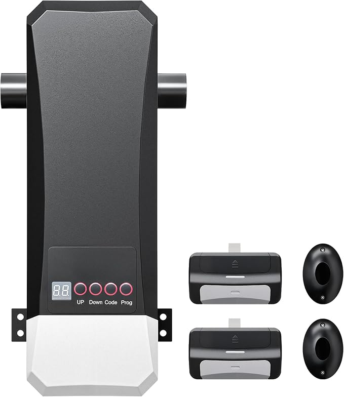 ZUMI Automatic Garage Door Opener, Wall-Mounted Garage Opener with Manual Backup Infrared Sensors, Heavy-Duty Smart Garage Entry Device Access Unit for Garage Door Opening & Closing
