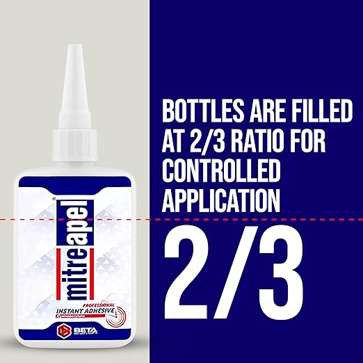MITREAPEL CA Glue with Activator (2x4.5 oz-2x16.9 floz)Instant Bond Professional Cyanoacrylate Adhesive and Super Glue Accelerator for Woodworking ,Ceramic, 3D Printing,Glass, DIY&Craft,Plastic,Repair