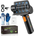 Electric Grill Brush with Dual Safety Lock - Ideal Gift for Men Dad Husband, Professional BBQ Cleaner with Submersible 304 SS Head, Splash-Proof Scrubber for Outdoor Grill (Orange Button)