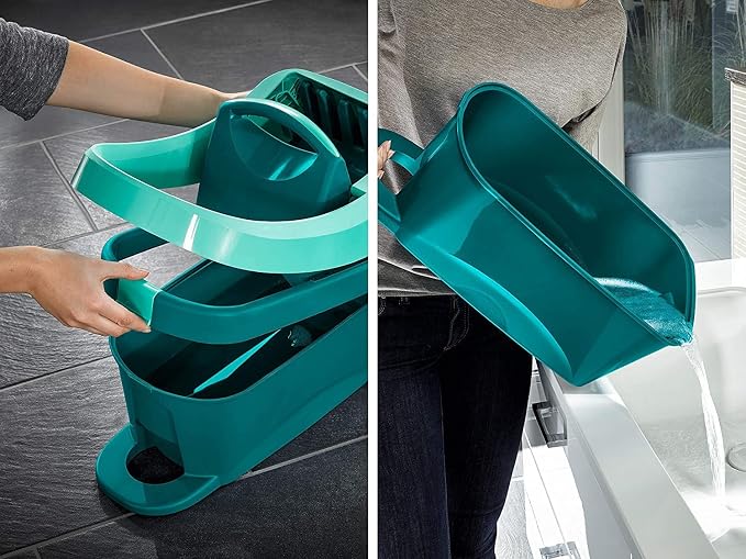 Leifheit Mop Press Professional Evo with Handy Integrated Wheels