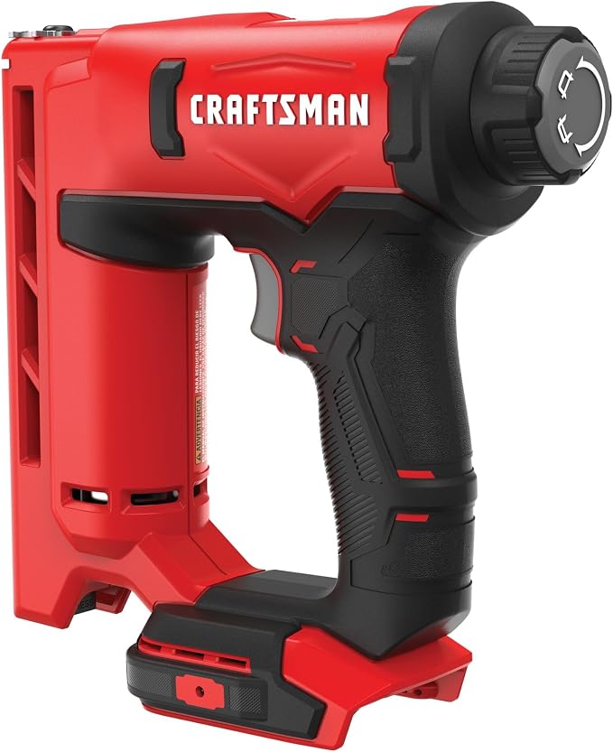 CRAFTSMAN V20 Staple Gun, 3/8 in. Wide Crown Stapler, Cordless Staple Gun Battery Powered, Tool Only (CMCN410B)