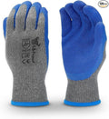 G & F Products - 3100M-10 120 Pairs Medium Rubber Latex Double Coated Work Gloves for Construction, gardening gloves, heavy duty Cotton Blend Blue