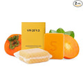 Japanese Persimmon Cleanser Bar 2 Pk Bundle for Body Odor, Persimmon Solution for Old People Smell - Natural Cleansing Body Bars, Organic Formula, Japanese Skin Care, Cleansing Hygiene
