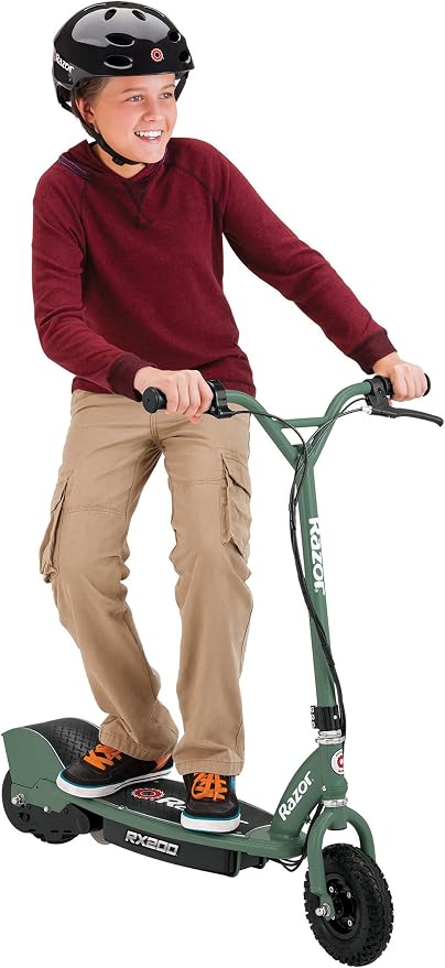 Razor RX200 Electric Off-Road Scooter for Kids Ages 13+ - Lightweight, Steel Frame, 24V Rechargeable Battery, Up to 12 MPH, Up to 8 Mile Range, for Riders up to 154 lbs