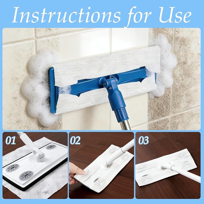 1000 Pcs Sweeper Dry Mop Refills Dry Duster Cloths Disposable Mop Pad Refills Floor Sweeping Cloths for Floor Mopping and Cleaning