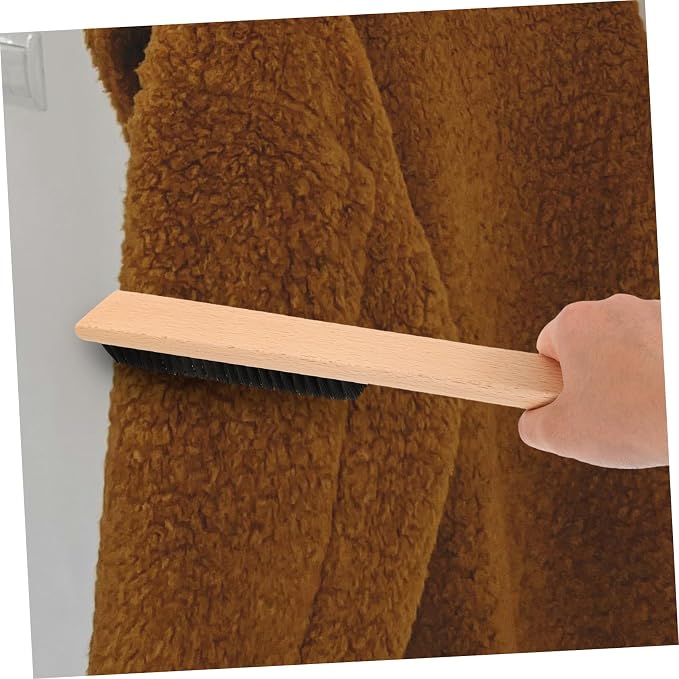 BESPORTBLE 2pcs Clothes Brush Wood Handle Lint and Laundry Scrubbing Brush for Use for Coat Hat and Suit Cleaning