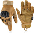 Glove Station Hard Knuckle Utility Gloves, Touchscreen, THKFF, Tan, 2XL | TPR Impact Shield, Touchscreen Compatible - Motorcycle, Outdoor & Utility Use