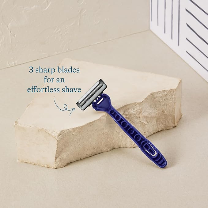 Harry's Disposable Razors for Men - 12 Count - 3-Blade Men's Razors for Travel and On-the-Go Convenience