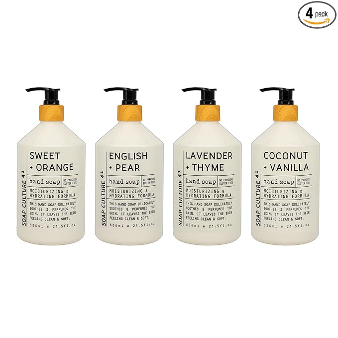 Home & Body Company Soap Culture 41 Hand Soap Collection 21.5 fl oz x 4