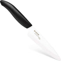 Kyocera Advanced Ceramic Revolution Series 4.5-inch Utility Knife, Black Handle, White Blade - FK-110 WH | KYOCERA Revolution 4.5-Inch Utility Knife: Ultra-Sharp Japanese Zirconia Blade for Precise Cutting of Fruits and Vegetables