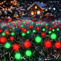 Christmas Decorations Outdoor Solar Firefly Lights 6 Pack Red and Green