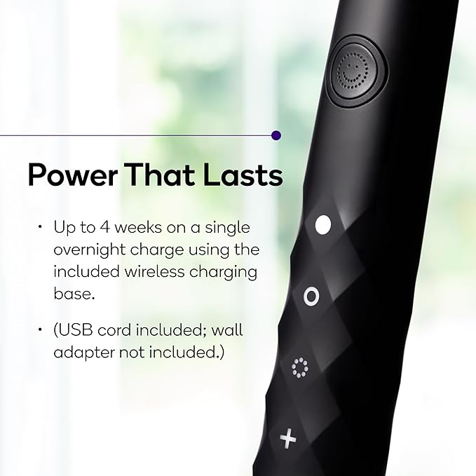Burst Original Sonic Electric Toothbrush for Adults (Black) | Rechargeable Electric Sonic Toothbrush | Soft Bristle Deep Clean Stain & Plaque Removal | 3 Modes: Teeth Whitening, Sensitive & Massage