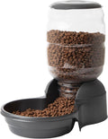 Petmate Replendish Automatic Dog Feeder Gravity Pet Treat Dispenser with Microban Protection Base, Wide Mouth Bowl, 100% BPA Free - 10 lb