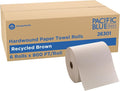 Pacific Blue Basic by Georgia-Pacific PRO Recycled Hardwound Paper Towel Rolls, Brown, 800 Feet Per Roll, 6 Rolls Per Case, 26301 | 1-Ply, Brown, Hardwound Roll, 40% Post-Consumer Fiber, Nonperforated Continuous, Dispenser Compatible, For Hand Drying