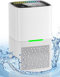 Dehumidifier, 60 OZ Water Tank, Dehumidifiers for Home, 500 sq. ft. Dehumidifier for Basement Bathroom Bedroom with Auto Shut Off, 7 Colors LED Light, Quiet Dehumidifiers with Sleep Mode (White)