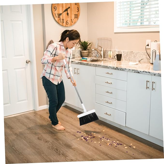 1set Household Broom Dustpan Set Handle Magnetic Connection Design for Easy Cleaning Compact Dustpan Broom Random Colors for Use