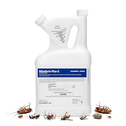 Bifenthrin-Plus-C Insecticide (1 Gal) - Roach Killer Indoor Infestation, Termite Treatment, Ant Control & Wasp Spray - Home Defense Pest Control, Residential, Commercial, and Industrial Use