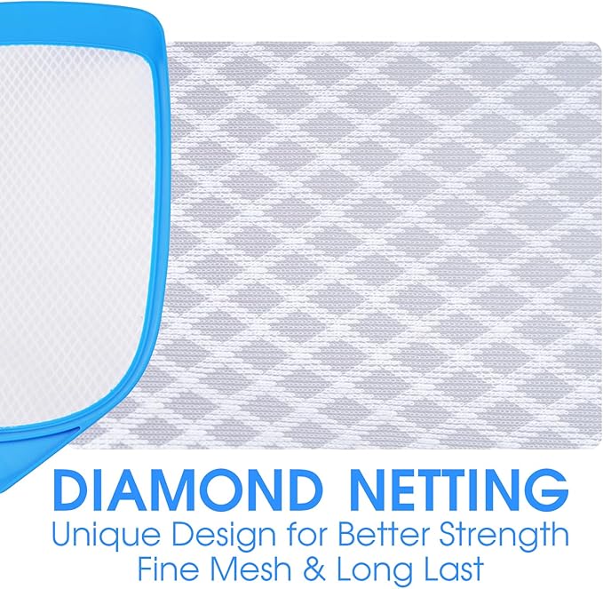 TidyMister Pool Leaf Skimmer Net Ultra Fine Mesh with Aluminum Poles 5 Sections 6 Feet Swimming Pool Cleaning Net Leaf Catcher for Above Ground Pools Inground Pools