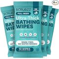 Extra Large Body Wipes for Adults Bathing No Rinse - 40 Ultra Thick Disposable Shower Wipes for Men, Women & Elderly - Great for Gym, Camping, Post Surgery