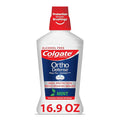 Colgate Ortho Defense Phos-Flur Anticavity Mouthwash, Alcohol Free Mouthwash for Braces, Made with Fluoride and Phosphate to Reduce White Spots and Help Prevent Cavities, Mint, 16.9 Fl Oz Bottle
