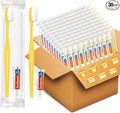 Disposable Toothbrushes with Toothpaste 30 Pack, Travel Size Toothbrush and Toothpaste Set, Bulk Tooth Brush Tooth Paste Kit, Individually Wrapped Travel Toiletries for Homeless, Hotel