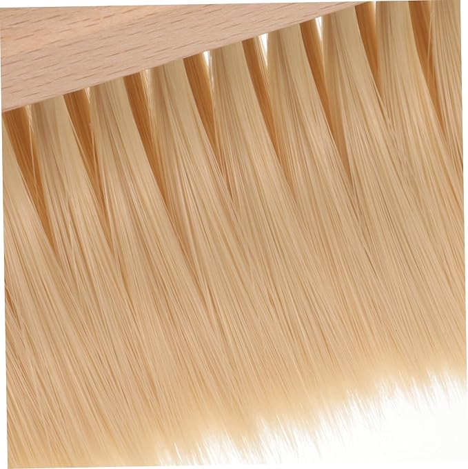 2 Sets Mini Broom Dustpan,Whisk Broom and Dustpan Set Wood Keyboard Brush for Cat Litter, Kitchen,Table,Cars(White Shovel Nylon)