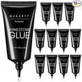 Makartt Rhinestone Glue for Nail: Super Strong UV Gel 12-Pack 30ml | 30-Day Hold, UV/LED Cured, Large Charms, Flatback Rhinestones, Small Beads and Pearls, 3D Sculpting, DIY and Salon Use
