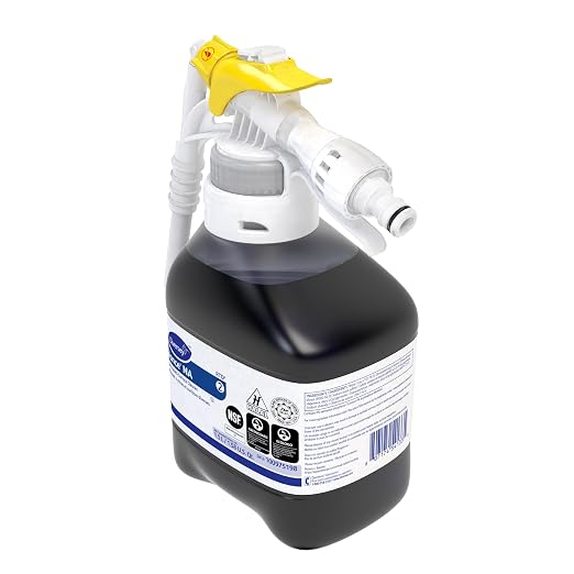 Diversey Glance NA Glass and Multi-Surface Cleaner, 1.5 L, 2/Carton | Streak Free, Ammonia Free, Quick Drying, Glass Cleaner, Mirrors, Chrome, Stainless Steel, Multi-Purpose Cleaner