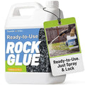 Teexpert Rock Glue for Landscaping: 1 Gallon New 2026 Formula Ready-to-Use Gravel Glue for Pea Gravel, Stones, Pebbles, River Rock – Strong Adhesion for Outdoor Landscape, Driveways Edge, Patio, Yard