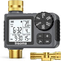 Water Timer for Garden Hose with 100% Metal Pipe, Programmable Sprinkler Controller for Garden Faucet with Auto/Manual/Rain Delay Mode, Irrigation Timers for Lawn, Yard, Outdoor Plants