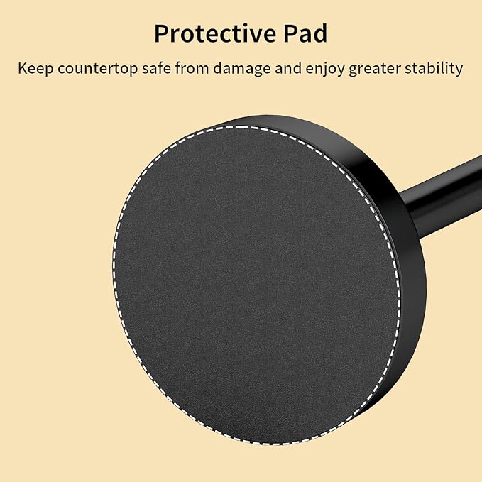 YUMORE Heavy Duty Toilet Paper Holder Stand, Extra-Weighted Base No Tipping, Stainless Steel Toilet Paper Stand, Free Standing Floor Tissue Roll Holder for Bathroom, Matte Black 200UP