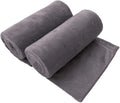 JML Microfiber Bath Towel 2 Pack(30" x 60"), Oversized Thick Towels, Soft, Super Absorbent and Fast Drying, No Fading Multipurpose Use for Sports, Travel, Fitness, Yoga, 30 in 60 in, Grey Count | Microfiber, Hanging Loop, Oversized, Soft & Absorbent, F...