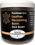 Furniture Clinic The Original Leather Recoloring Balm | Dark Brown Leather Dye | Repair Scratched, Faded, & Worn Leather | Restore Leather Couches, Sofas, Car Seats, and Furniture | 250 ml / 8.5 fl oz
