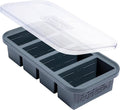 Souper Cubes 1 Cup Silicone Soup Freezer Mold with Lid, Charcoal, 1-Pack | 100% Platinum-Cured Silicone Freezer Cube, Oven and Microwave Safe, Perfect for Freezing Soup, Rice, Protein, Grains and More